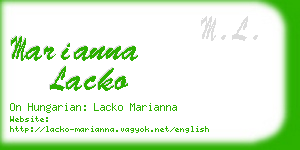 marianna lacko business card